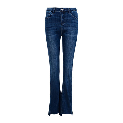 EITIE爱特爱秋季新款时尚通勤休闲显瘦百搭牛仔裤7105808 商品图5