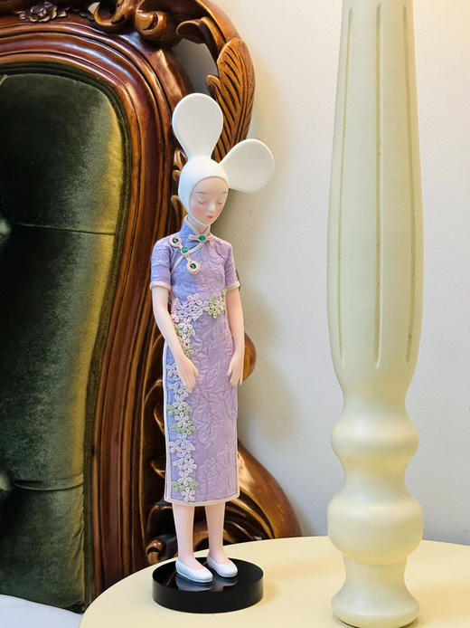 荒歌《旗袍-紫迷夜》然女孩 商品图2