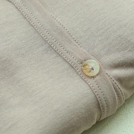 真丝醋酸亚麻居家打底T恤开衫长裤 纯色舒适风 可外穿休闲T防晒衫 商品图6