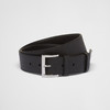 PRADA 普拉达 男士 Saffiano 十字纹皮革金属三角徽标腰带 黑色 2CC545 053 F0002 商品缩略图0