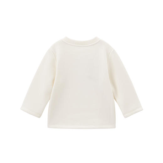 英氏-童衣类（冬）D0新针圆领长套衣 米白100CM 商品图1