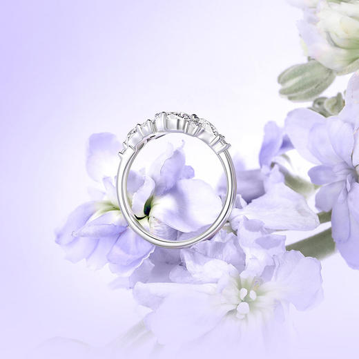 紫藤相惜【单戒】Fanci范琦 紫藤花系列 925银饰轻奢生日礼物 下单赠精美礼盒 顺丰空运+运费险 商品图4