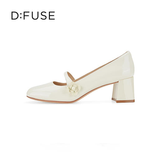 【甜梦少女】DFuse迪芙斯2023秋季新款漆皮圆头粗跟玛丽珍单鞋皮鞋DF33111215 商品图7