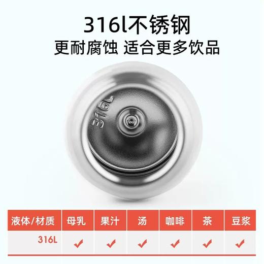 膳魔师儿童保温杯双盖学生便携吸管杯直饮杯316L水杯600ml /SMS-TCKD-600S-BL 商品图3