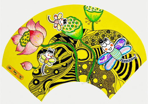 《映日荷花别样红》夏天/线描/自动发货：下单后，点击手机短信中收到的链接，即可获取文件下载的链接；如有任何问题，可添加客服微信hm33268获得帮助。 商品图0