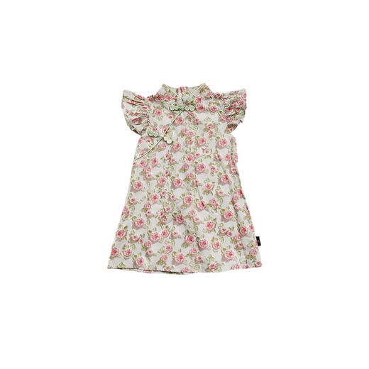 【童装儿童旗袍2023夏季新款】女童中国风纯棉印花飞袖连衣裙，舒适透气不变形起球，时尚复古好穿搭，复古经典小清新风-SH 商品图4