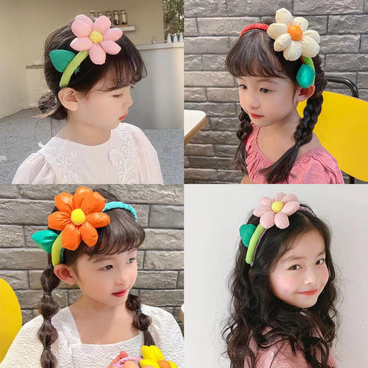 「数款可选！清新糖果色」儿童花朵发箍 韩版小女童头箍宝宝可爱公主女孩发饰童装 商品图0