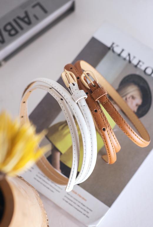 腰带女细腰带女配连衣裙装饰小皮带女细百搭韩版简约（颜色随机） 商品图1