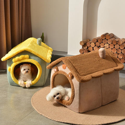 【宠物用品】-四季通用冬季保暖小型犬可拆洗猫家泰迪猫窝 商品图0