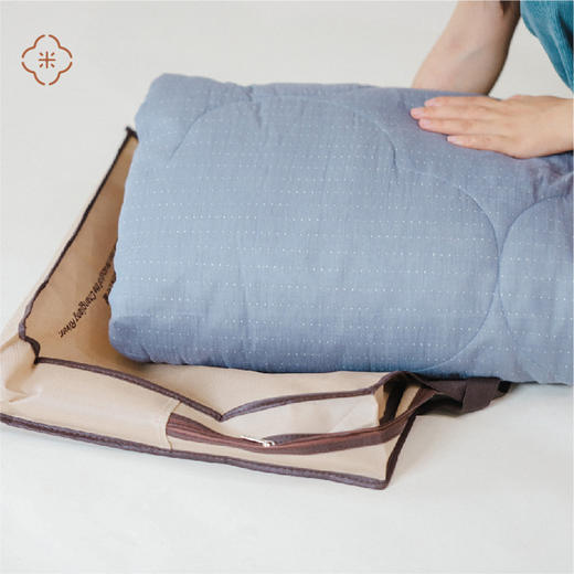 米马生活  特别定做的双层纱柞蚕丝可水洗空调夏被 商品图3