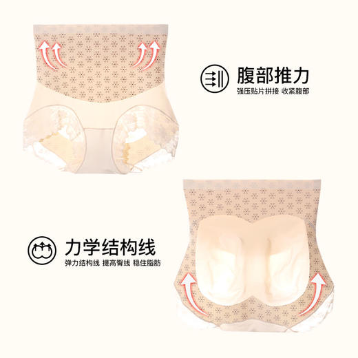 【特价】【2条/39.9元】【升级款强压收腹！！】秀黛女高腰提臀收腹平角裤H7335001T【贴身物品非质量问题不退换哟，介意勿拍！】【内裤非质量问题不退换】 商品图4