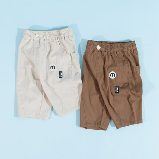 贝贝怡童装男童夏季新款裤子简约休闲裤男宝宝轻薄七分裤松紧裤潮 商品图4