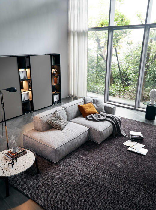 面包沙发 | 更多座位组合，皮布面料可选，详询客服 商品图6