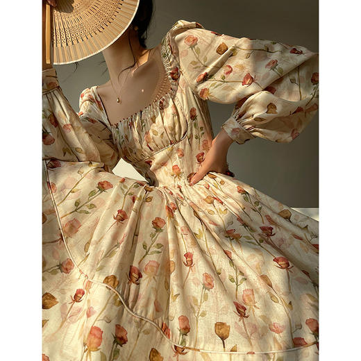 裁缝学苑AX59 气质茶歇裙a字方领花连衣裙纸样裙子女装打版裁剪板 商品图3