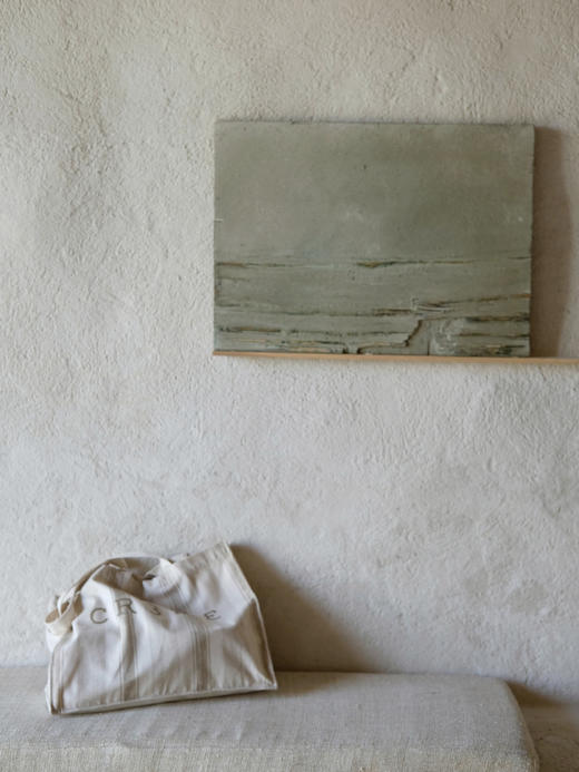 Khaki Stripe Canvas Tote Bag 商品图4