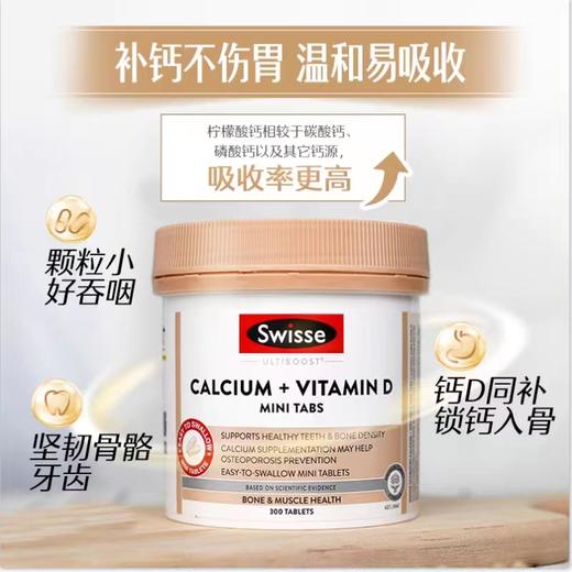 Swisse男女中老年补钙钙片 迷你钙300粒 商品图1