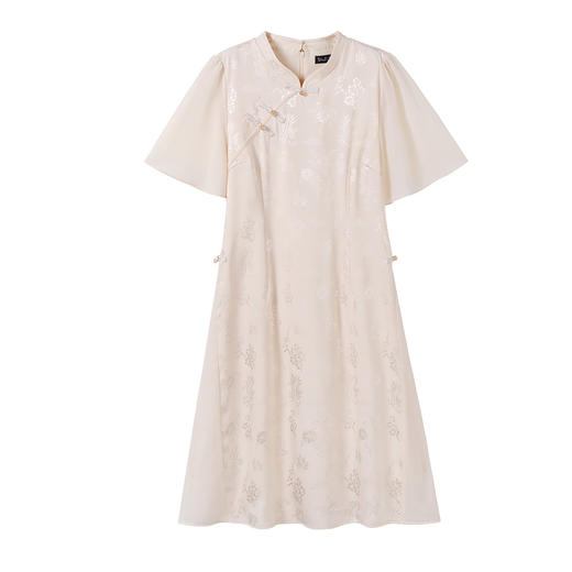 【旗开得胜】奢姿2025夏季旗袍连衣裙胖妹妹时尚裙子9932890925 商品图4