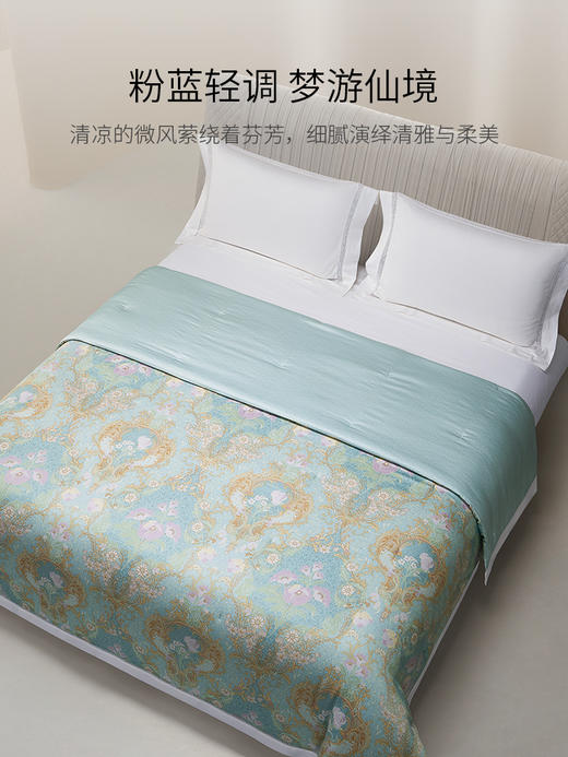 【ROYALCOVER】罗卡芙 滑爽双面天丝可水洗新雪丽纤维夏被 仙境花园 商品图0