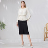 EITIE爱特爱秋季新品通勤百搭优雅舒适圆领小上衣7113804 商品缩略图3