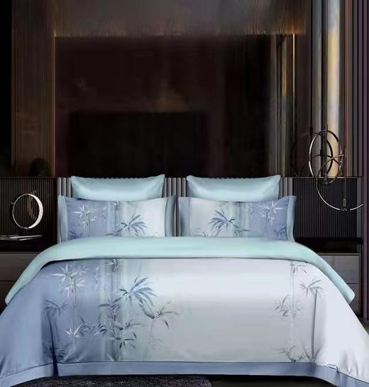 竹纤维新款60织纱印花/素色全竹四件套2425 商品图6