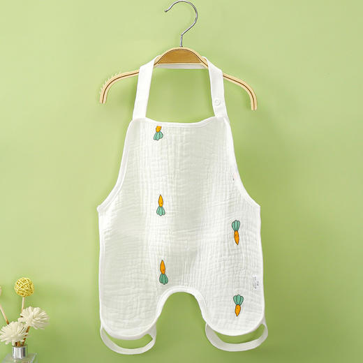 夏季薄款婴幼儿棉纱布连腿肚兜新生儿护肚男女宝宝防着凉围裙连体 商品图1