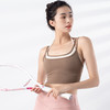 跃牌【禅语梵心系列】新品撞色假两件速干运动一体胸垫瑜伽服胸围F2246（一体式胸垫） 商品缩略图9