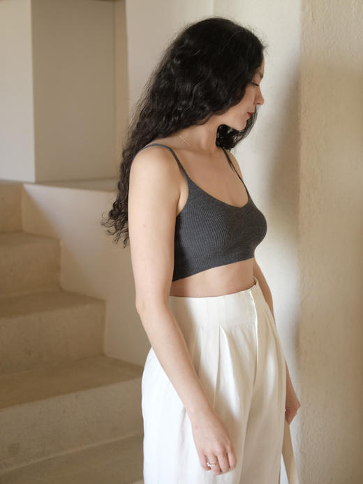 Dark Grey Wool Bralette 商品图2