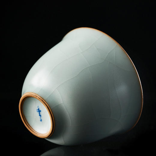 【丰子汝窑】【天青香韵杯2入茶杯】6.2x4.8cm 60ml 手工开片主人杯陶瓷汝瓷单杯子个人品茗杯功夫茶具 商品图8