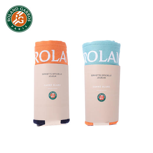 2023法网官方进口正品2023 罗兰-加洛斯球员毛巾 - 海军蓝+红土色 商品图6