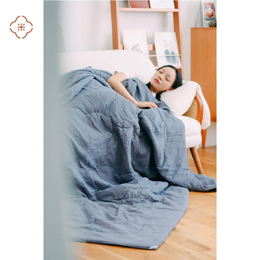 米马生活  特别定做的双层纱柞蚕丝可水洗空调夏被 商品图2