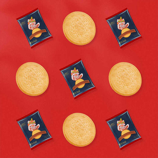 叮咚熊 鲜乳大饼干 600g/盒*1盒/2盒 商品图1