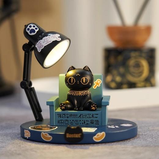 大英博物馆盖亚·安德森猫系列 巴斯特萌猫宝座迷你台灯手机支架摆件 商品图3