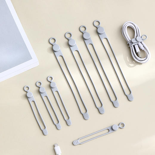 FaSoLa多功能硅胶扎带绑带束口带束线带数据线理线器 商品图9
