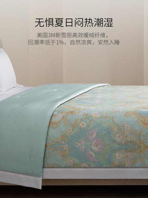 【ROYALCOVER】罗卡芙 滑爽双面天丝可水洗新雪丽纤维夏被 仙境花园 商品图1