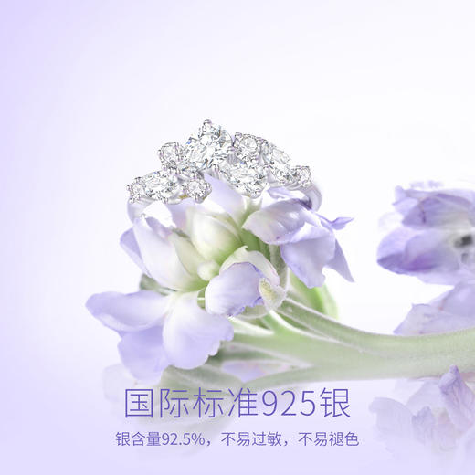 紫藤相惜【单戒】Fanci范琦 紫藤花系列 925银饰轻奢生日礼物 下单赠精美礼盒 顺丰空运+运费险 商品图3