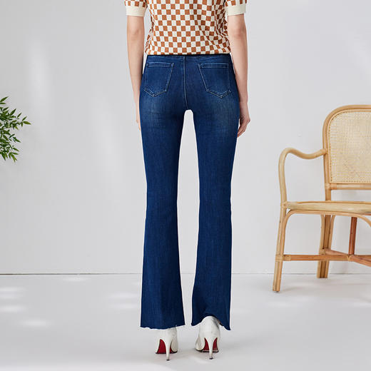 EITIE爱特爱秋季新款时尚通勤休闲显瘦百搭牛仔裤7105808 商品图4