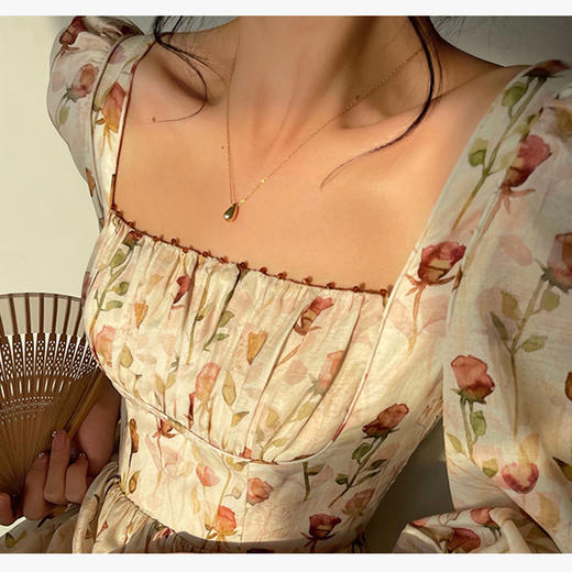 裁缝学苑AX59 气质茶歇裙a字方领花连衣裙纸样裙子女装打版裁剪板 商品图4