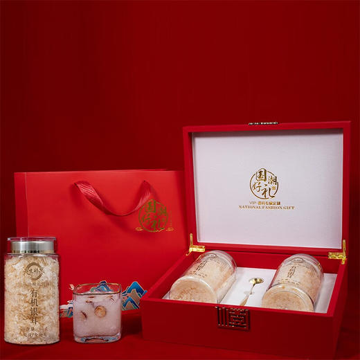 天生好果国潮好礼福利个性化定制有机银耳罐装礼盒60克X2罐 商品图0