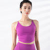 跃牌【禅语梵心系列】固定杯运动速干跑步健身细肩带交叉美背瑜伽服背心F2254（一体式胸垫） 商品缩略图1