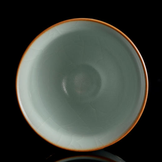 【丰子汝窑】【天青丹心杯2入】茶杯手工开片主人杯陶瓷汝瓷单杯子个人品茗杯功夫茶具 商品图6