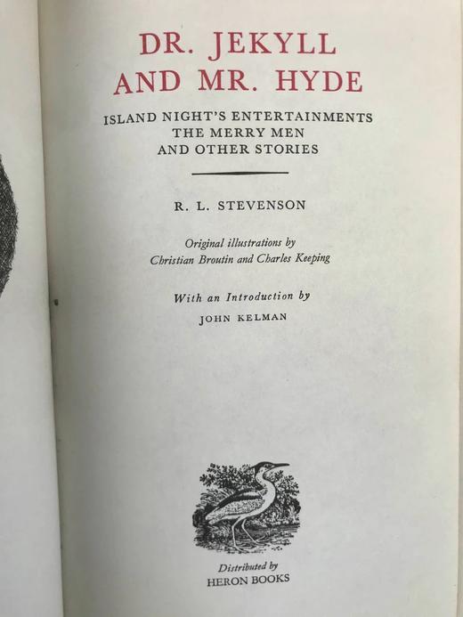 史蒂文森《化身博士》 配插图 苍鹭出版社（HeronBooks）复古仿皮精装插图本 商品图2