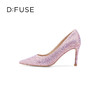 D:FUSE/迪芙斯2023春季新品尖头闪钻水钻高跟鞋DF31111161 商品缩略图4