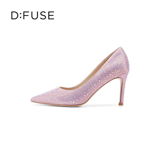 D:FUSE/迪芙斯2023春季新品尖头闪钻水钻高跟鞋DF31111161 商品图4