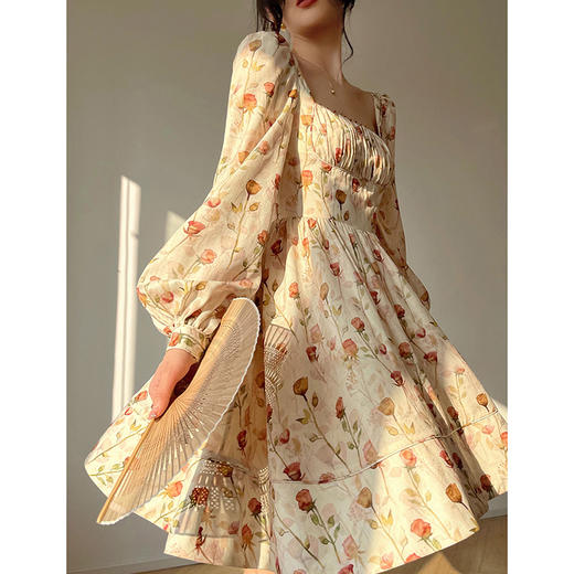 裁缝学苑AX59 气质茶歇裙a字方领花连衣裙纸样裙子女装打版裁剪板 商品图1