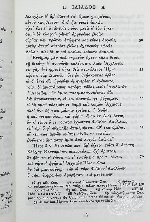 【中商原版】荷马 卷一：伊利亚德（牛津经典文本系列） 英文原版 Homer Vol. I. Iliad (Books I-XII) D.B. Monro 商品图4