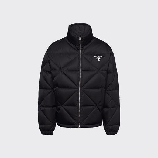 PRADA 普拉达 男士 Prada Re-Nylon 再生尼龙羽绒外套 黑色 SGB803 1WQ8 F0002 商品图0