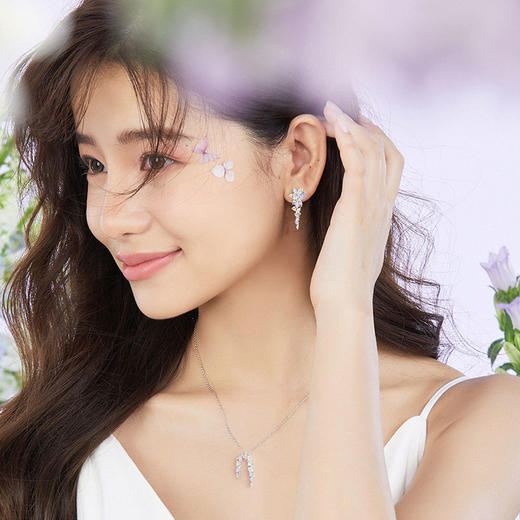 【明星同款】紫藤相惜【耳环】Fanci范琦 紫藤花系列 925银饰轻奢生日礼物  商品图4