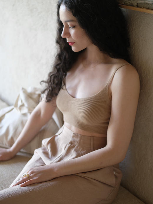 Camel Wool Bralette 商品图1