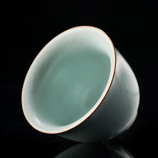 【丰子汝窑】【天青香韵杯2入茶杯】6.2x4.8cm 60ml 手工开片主人杯陶瓷汝瓷单杯子个人品茗杯功夫茶具 商品图7