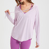 防紫外线跑步透气凉感瑜伽服罩衫连帽运动防晒速干健身服上衣女夏FX 000 F2274 商品缩略图2